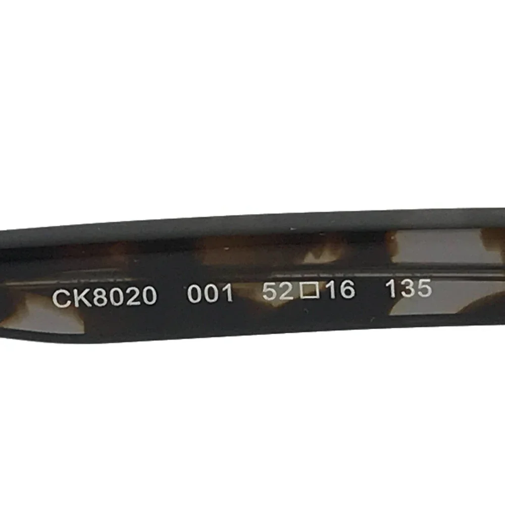 Calvin Klein Eyeglasses Frames CK8020 001 Shiny Black Tortoise Cat Eye 52-16-135